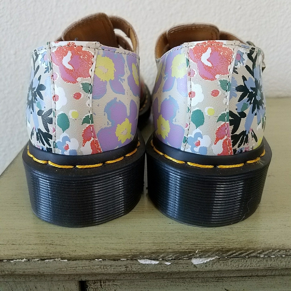 Dr. Martens 8065 Floral Mash Up Leather Mary Jane Shoes - Picture 7 of 8